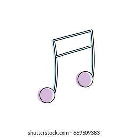 musical note trhythm notation icon