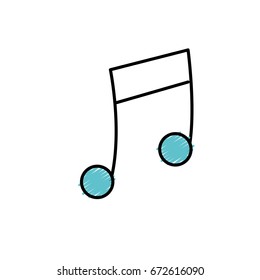 musical note trhythm notation icon