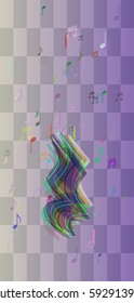 musical note vector design