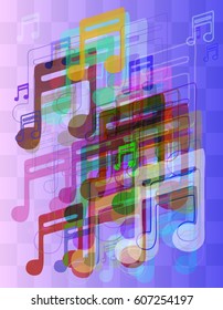 musical note vector elements