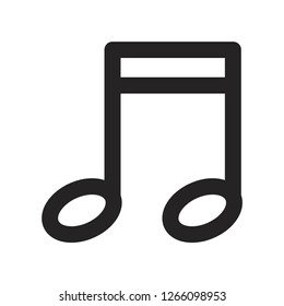 Musical note vector icon