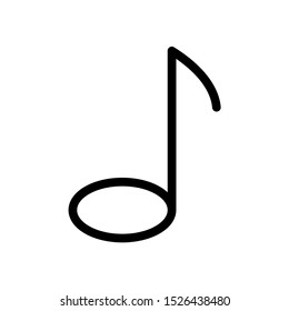 Musical note - vector icon 