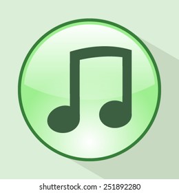 Musical note - Vector icon