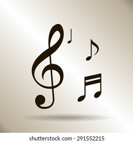 Musical note - Vector icon