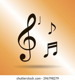 Musical note - Vector icon