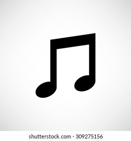 Musical note  - vector icon