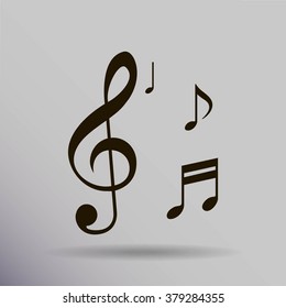 Musical Note Vector Icon Stock Vector (Royalty Free) 379284355 ...