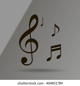 Musical note - Vector icon
