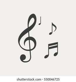 Musical note - Vector icon