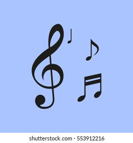 Musical note - Vector icon