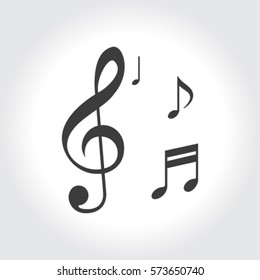 Musical note - Vector icon