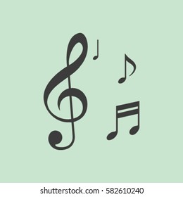 Musical note - Vector icon