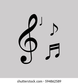 Musical note - Vector icon