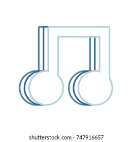 musical note  vector illustration