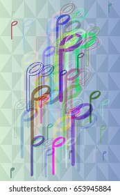 musical note vector template