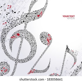 Musical notes background