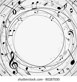 Musical notes background