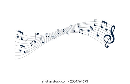 musical notes background, musical banner background