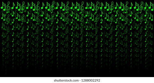  Musical notes. Background from scattered notes for websites and flyers. Vector graphics