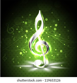 Musikalische Noten. kann als Banner, Tag, Symbol, Aufkleber, Flyer oder Poster verwendet werden.  EPS10.