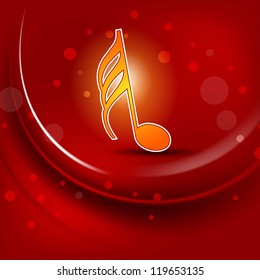 Musical notes. can be use as banner, tag, icon, sticker, flyer or poster.  EPS 10.