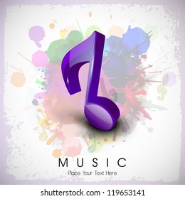Musical notes. can be use as banner, tag, icon, sticker, flyer or poster.  EPS 10.