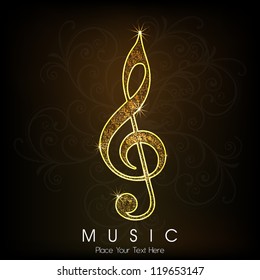 Musical notes. can be use as banner, tag, icon, sticker, flyer or poster.  EPS 10.