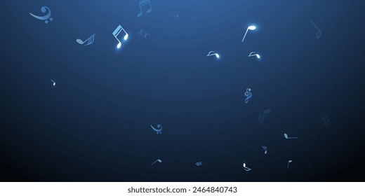 Musical notes cartoon vector backdrop. Sound composition elements burst. Pop music pattern. Abstract notes cartoon signs with bass clef. Banner background.