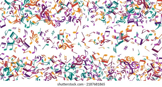 Musical Notes Cartoon Vector Design Melody Stock Vector (Royalty Free ...