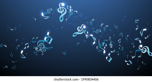 Musical Notes Cartoon Vector Pattern Audio Stock Vector (Royalty Free ...