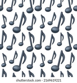 Musical Notes Emoji Icon Illustration Sign. Music Singing Vector Symbol Emoticon Design Vector Clip Art.