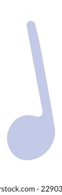 Musical notes flat icon Sing song. Vector illustration