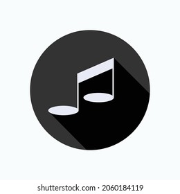 Musical Notes Icon. Notation Symbol  - Vector