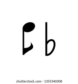musical notes icon vector
