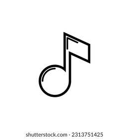 Musical notes icon, vector illustration of musical notes, unique music symbols, suitable for music applications, notes, and others