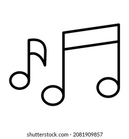 Musical Notes icon vector image. Can also be used for web apps, mobile apps and print media.