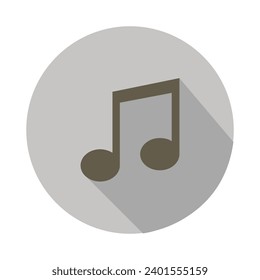 Musical notes illustrated on white background