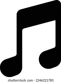 ilustración de notas musicales de estilo plano