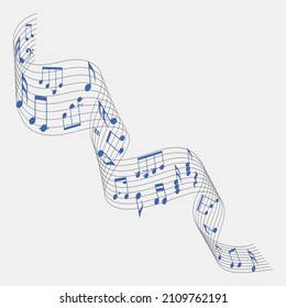 Musical Notes instrument free vector image