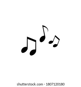 musical notes logo stock illustration design