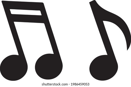 Musical notes Melody music icon symbol