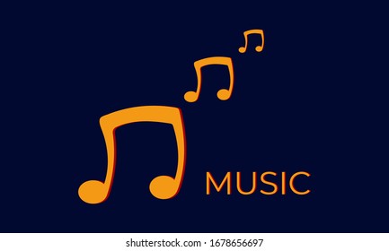Notas musicales sobre fondo oscuro