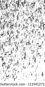Musical Notes on White Background.  Vertical Orientation. Many Random Falling Bass, Treble Clef and Notes. Vector Musical Symbols.  Jazz Background. Abstract White and Black Vector Background.