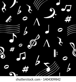 Musical Notes Pattern Music Note Icons Stock Vector (Royalty Free ...