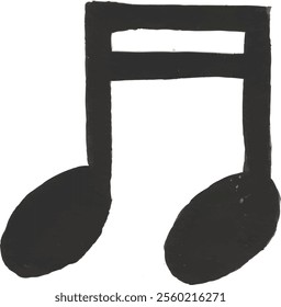 Musical notes and scale song hand drawn watercolour illustration clipart