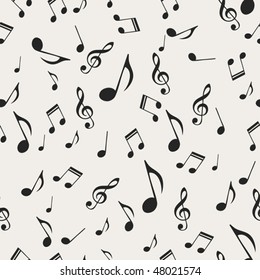 Musical notes - seamless