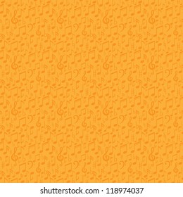 Musical Notes Seamless Pattern.