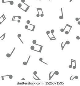 Musical notes seamless pattern. Music symbol texture.