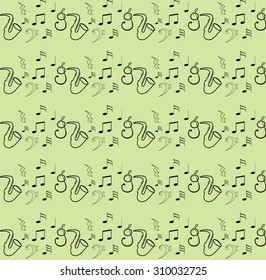 musical notes for use as wallpapers and pattern