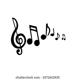 Musical notes vector